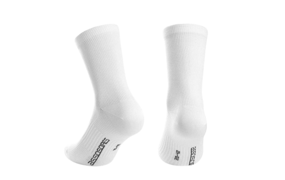 Chaussettes basses ASSOS Essence Socks Low Blanc - Pack X2