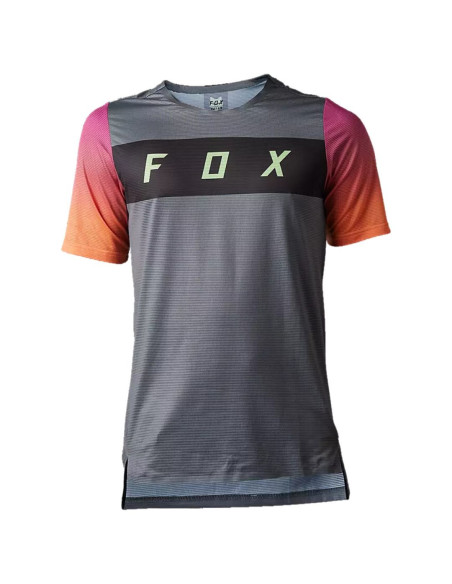 Maillot manches courtes FOX Flexair Arcadia Noir