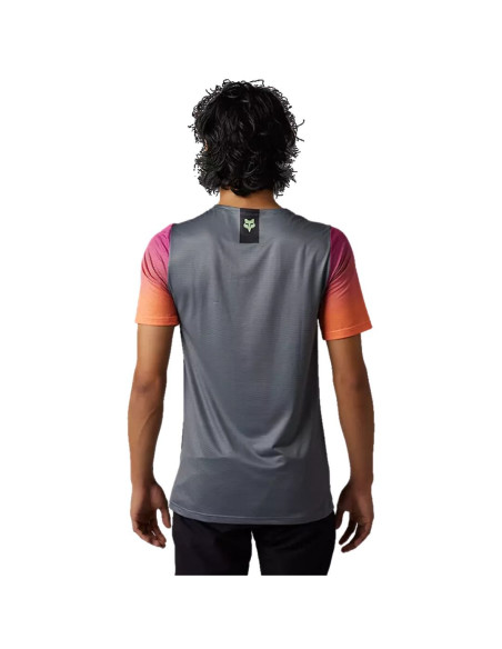 Maillot manches courtes FOX Flexair Arcadia Noir