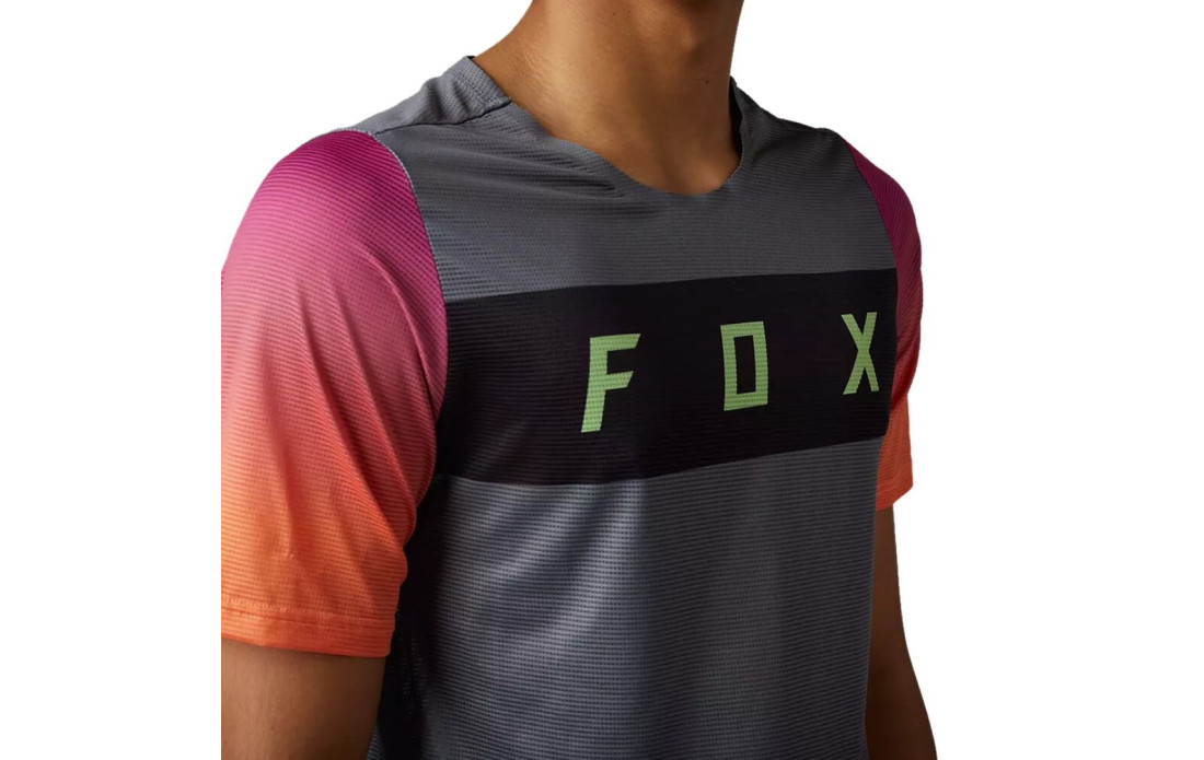 Maillot manches courtes FOX Flexair Arcadia Noir