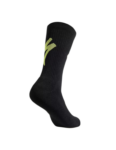 Chaussettes SPECIALIZED Techno MTB Tall Logo Rouge/Noir