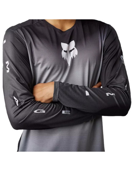 Maillot manches longues FOX Flexair Novah Gris/Noir