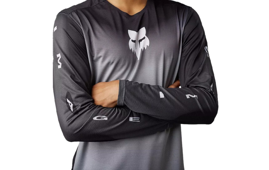 Maillot manches longues FOX Flexair Novah Gris/Noir