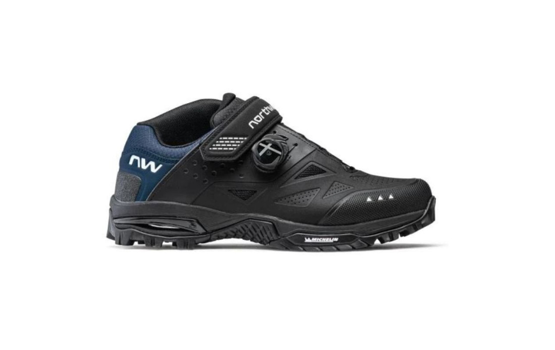 Chaussures VTT NORTHWAVE Enduro Mid2 Noir/Bleu Foncé