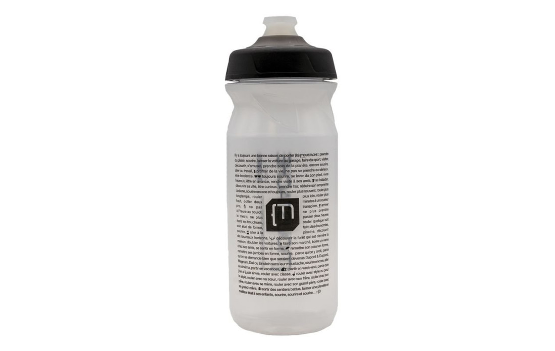 Bidon MOUSTACHE 650mL Transparent