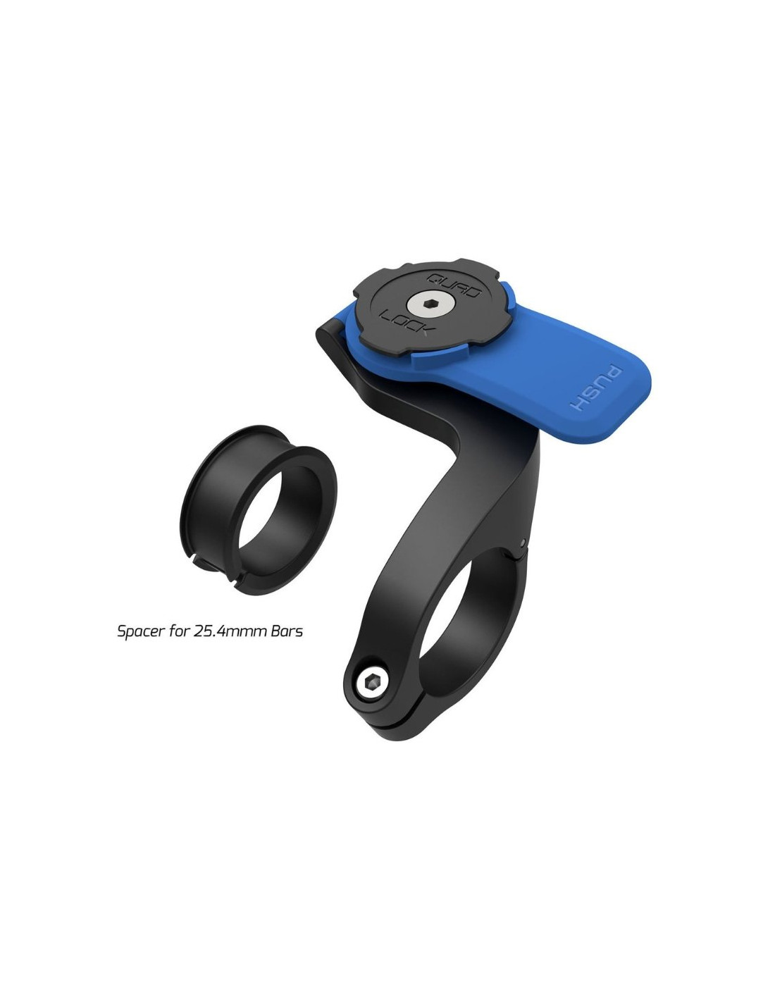 Support Téléphone Quad Lock Pour Rétroviseur De Moto - Inclut Amortisseur Vibrations Et Coque MAG Pour IPhone 14 Quad Lock En Kit