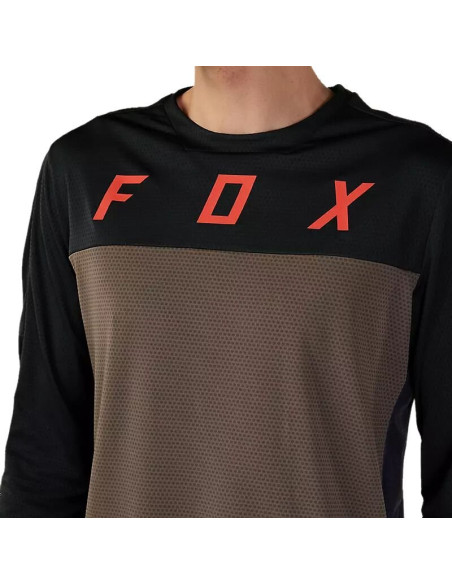 Maillot manches longues FOX Defend LS FoxHead Vert Olive