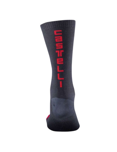 Chaussettes CASTELLI Bandito 18 Bleu marine/Rouge