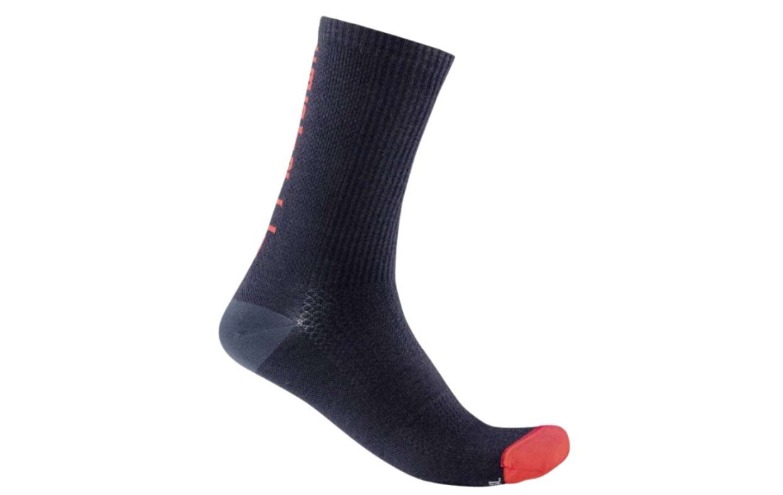 Chaussettes CASTELLI Bandito 18 Bleu marine/Rouge