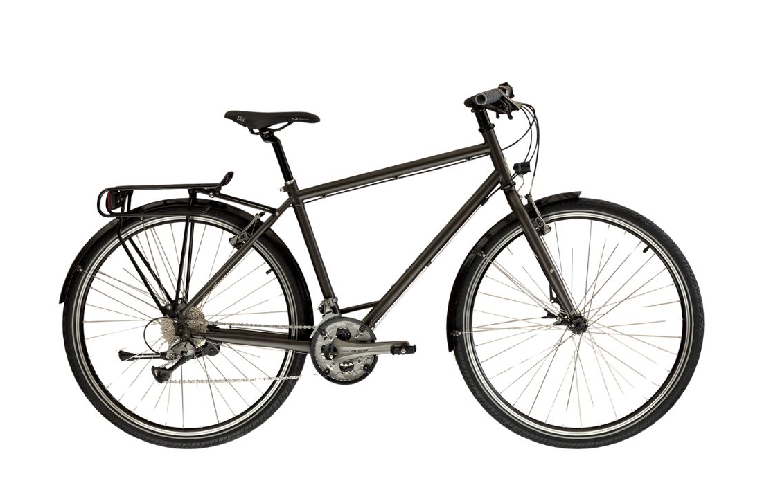 VTC Histoire Bike Randonneuse Découverte 700 Gris foncé - 2024