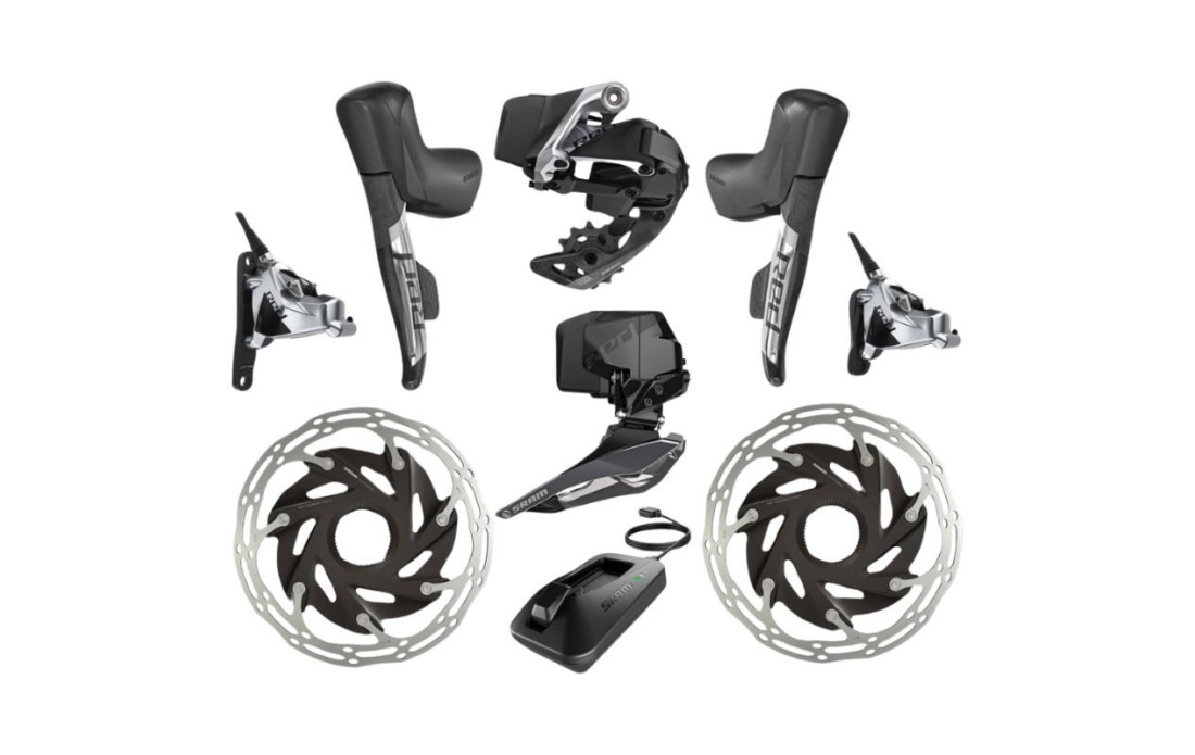 Groupe complet SRAM RED eTap AXS 2X QuarQ / Manivelles 160mm