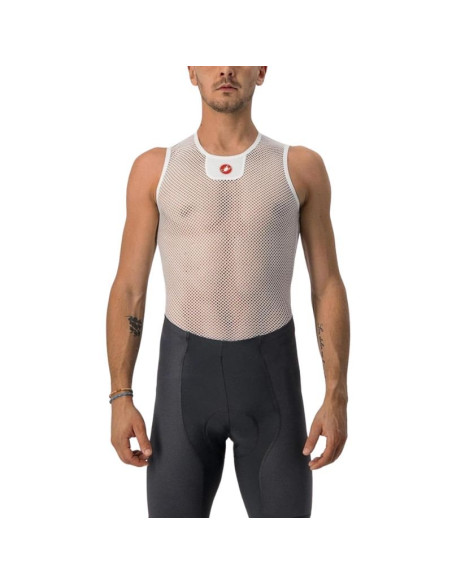Sous-maillot sans manches CASTELLI Core Mesh 3 Blanc