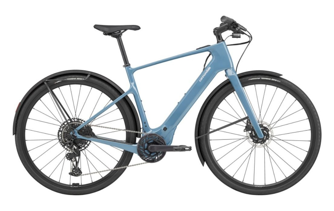 VTC Electrique Cannondale Tesoro Neo 2 Carbon Bleu - 2024