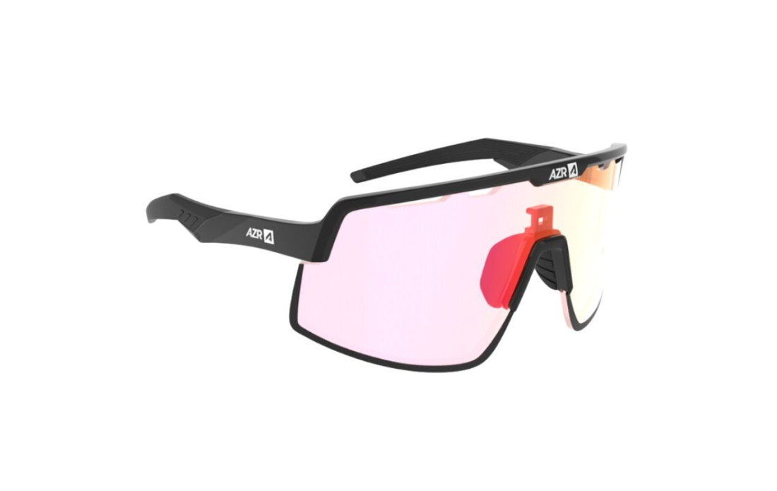 Lunettes AZR Kromic Speed RX Noir Mat - Ecran Photochromique Rouge Cat. 0 à 3