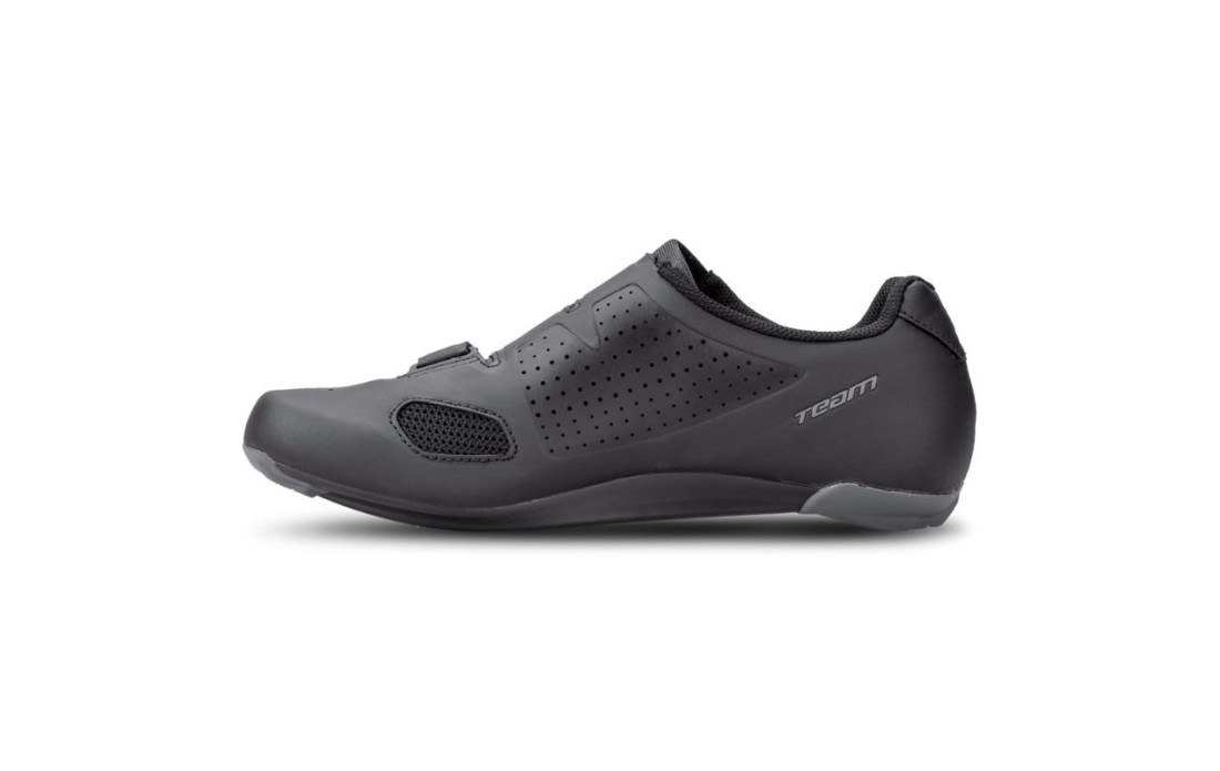 Chaussures Vélo Route ProtectWEAR RRS-15006-46 - Noires Blanches Avec 3 Velcro