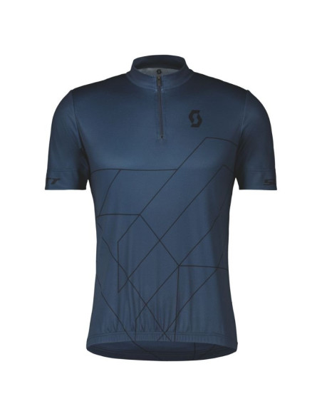 Maillot manches courtes SCOTT RC Team 20 Bleu métal/Noir