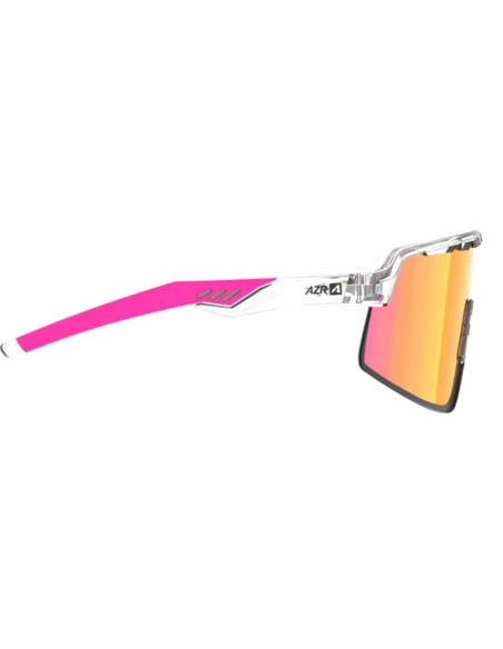 Lunettes AZR Speed RX Blanc vernie - Ecran Multicouche Rose Cat.3