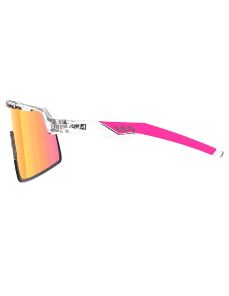 Lunettes AZR Speed RX Blanc vernie - Ecran Multicouche Rose Cat.3