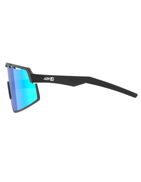 Lunettes AZR Speed RX Noir Vernie - Ecran Multicouche Bleu Cat.3