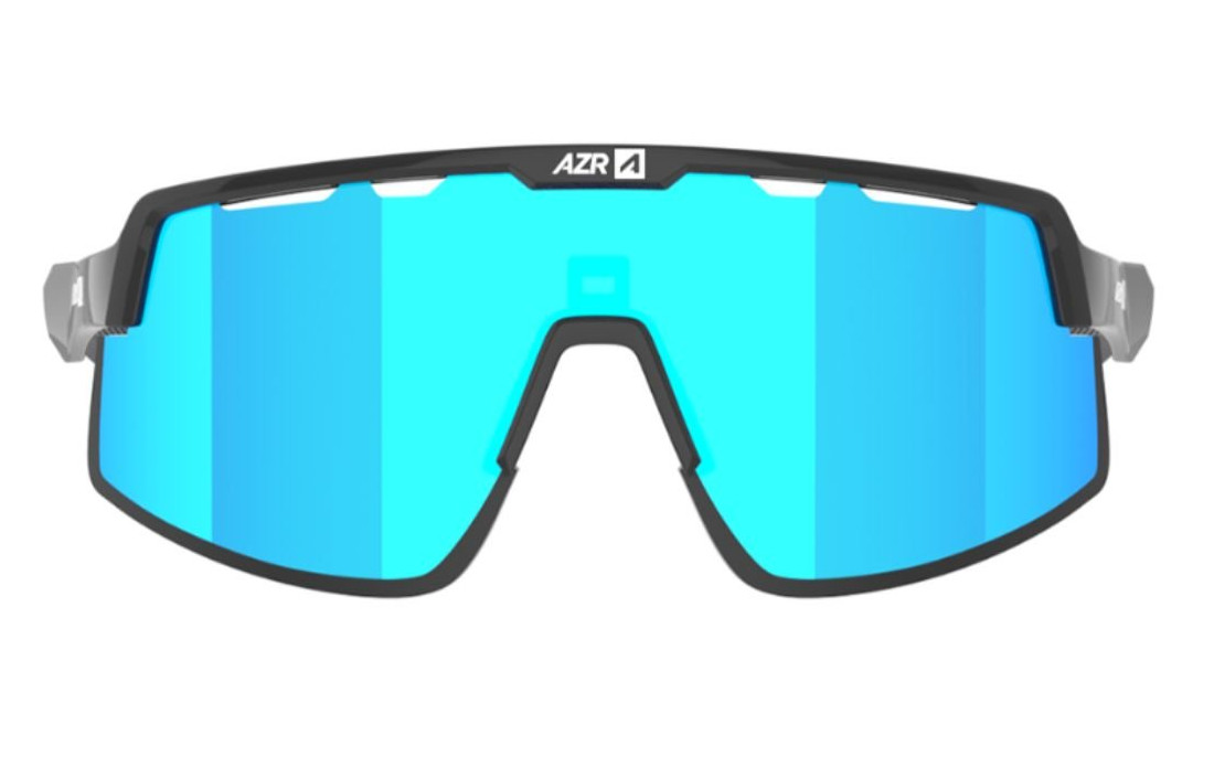 Lunettes AZR Speed RX Noir Vernie - Ecran Multicouche Bleu Cat.3