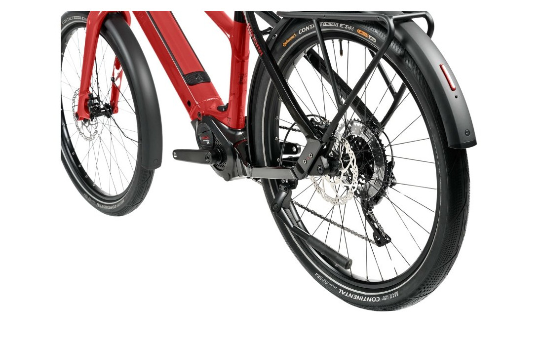 VTC électrique WINORA iRide Pure X10 Rouge 400 Wh - 2024 | FSC