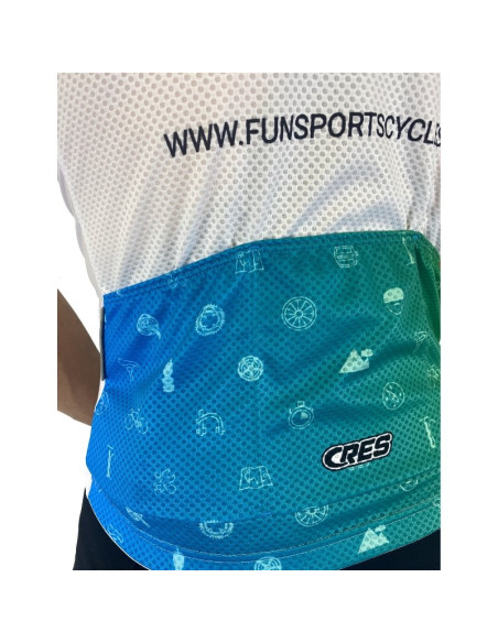 Maillot route et VTT XC Fun Sports Cycles Performance Bleu/Vert - 2024