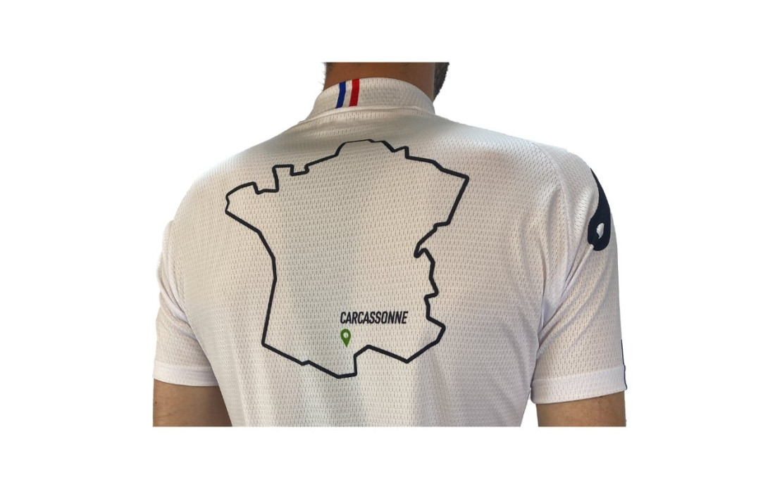 Maillot route et VTT XC Fun Sports Cycles Loisirs Bleu/Blanc/Rouge - 2024