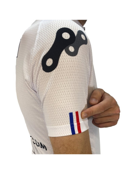 Maillot route et VTT XC Fun Sports Cycles Loisirs Bleu/Blanc/Rouge - 2024