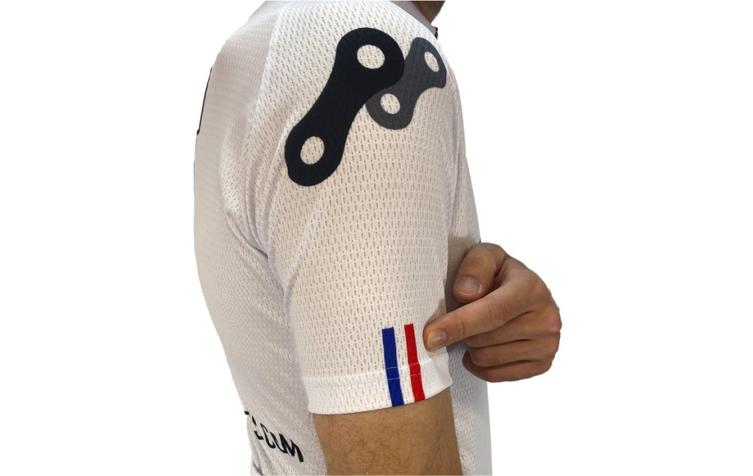 Maillot route et VTT XC Fun Sports Cycles Loisirs Bleu/Blanc/Rouge - 2024
