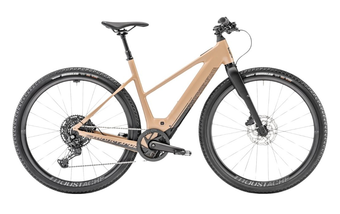 Vélo Gravel électrique MOUSTACHE Dimanche 29 Gravel 2 Open 400Wh Beige - 2024