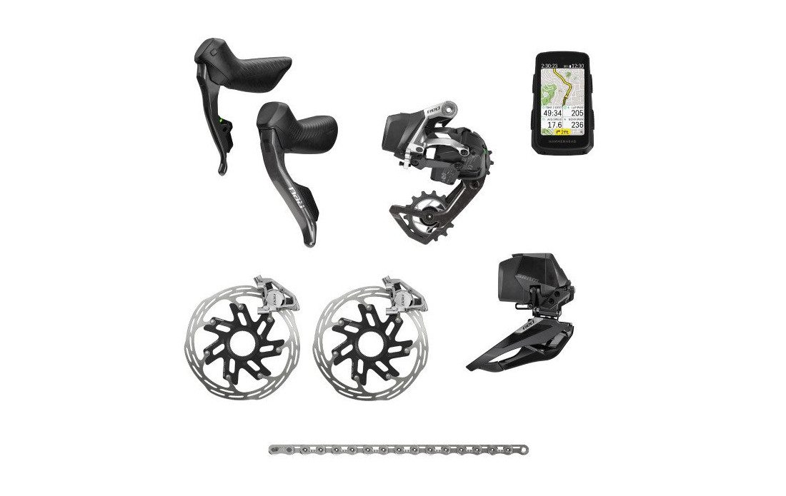 Mini Groupe Transmission / Freinage / Compteur GPS Sram Red AXS & Karoo