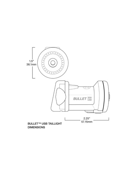 Eclairage arrière NiteRider Bullet 200