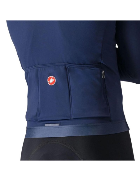 Maillot manches longues CASTELLI Espresso Thermal Bleu
