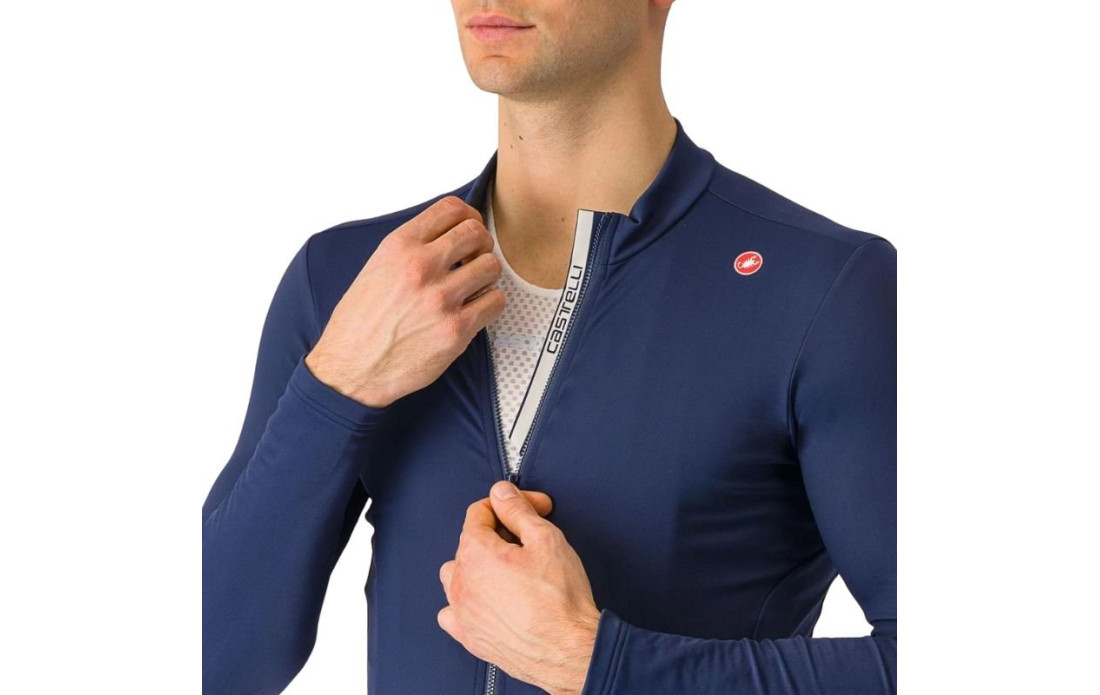 Maillot manches longues CASTELLI Espresso Thermal Bleu