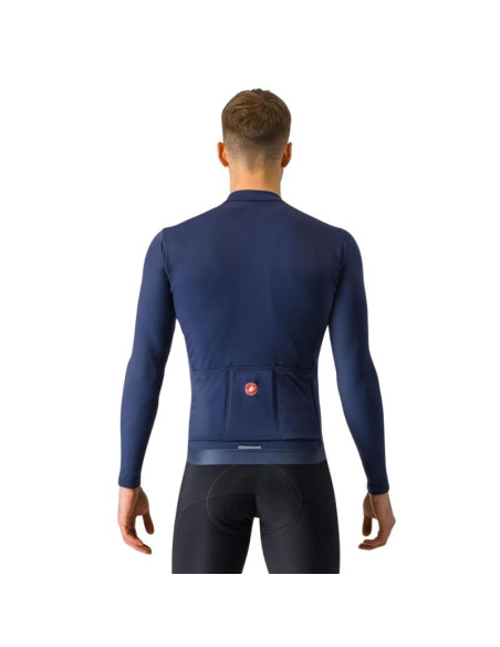 Maillot manches longues CASTELLI Espresso Thermal Bleu