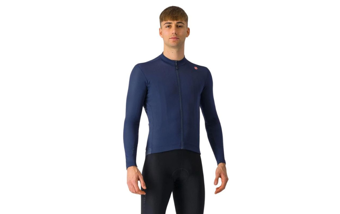Maillot manches longues CASTELLI Espresso Thermal Bleu