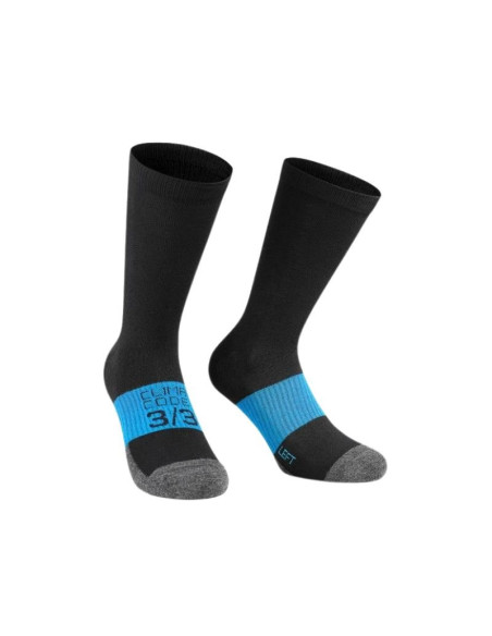 Chaussettes ASSOS Winter EVO Black Series Noir