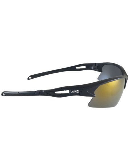 Lunettes AZR Huez Noir Mat - Ecran Miroir Gold Cat 3