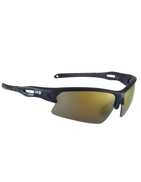 Lunettes AZR Huez Noir Mat - Ecran Miroir Gold Cat 3