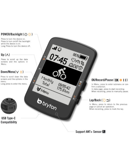 GPS Bryton Rider 460E