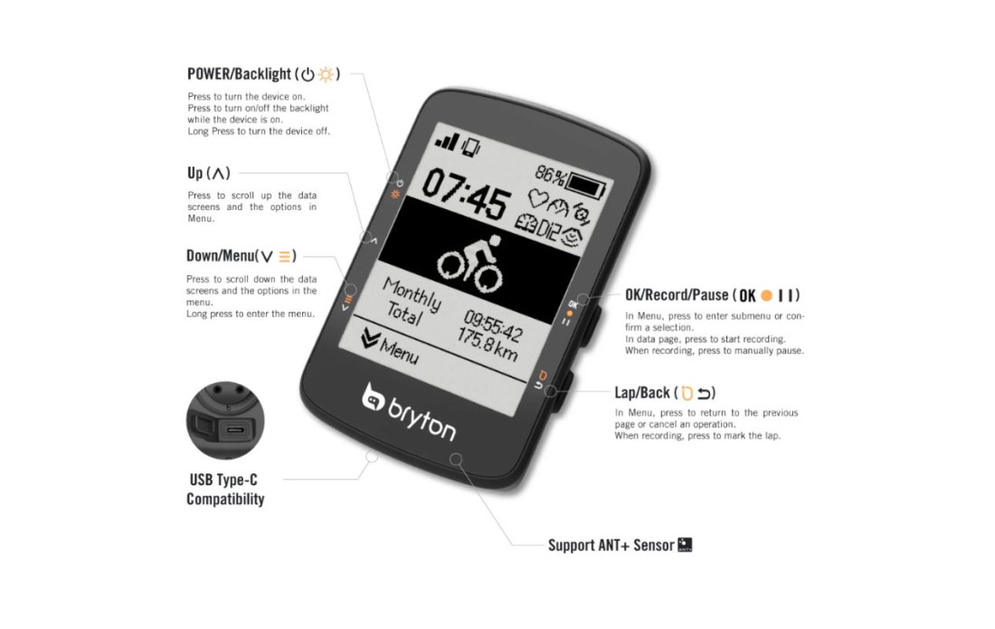 GPS Bryton Rider 460E