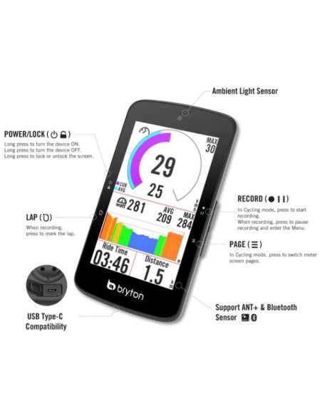 GPS BRYTON Rider S800E