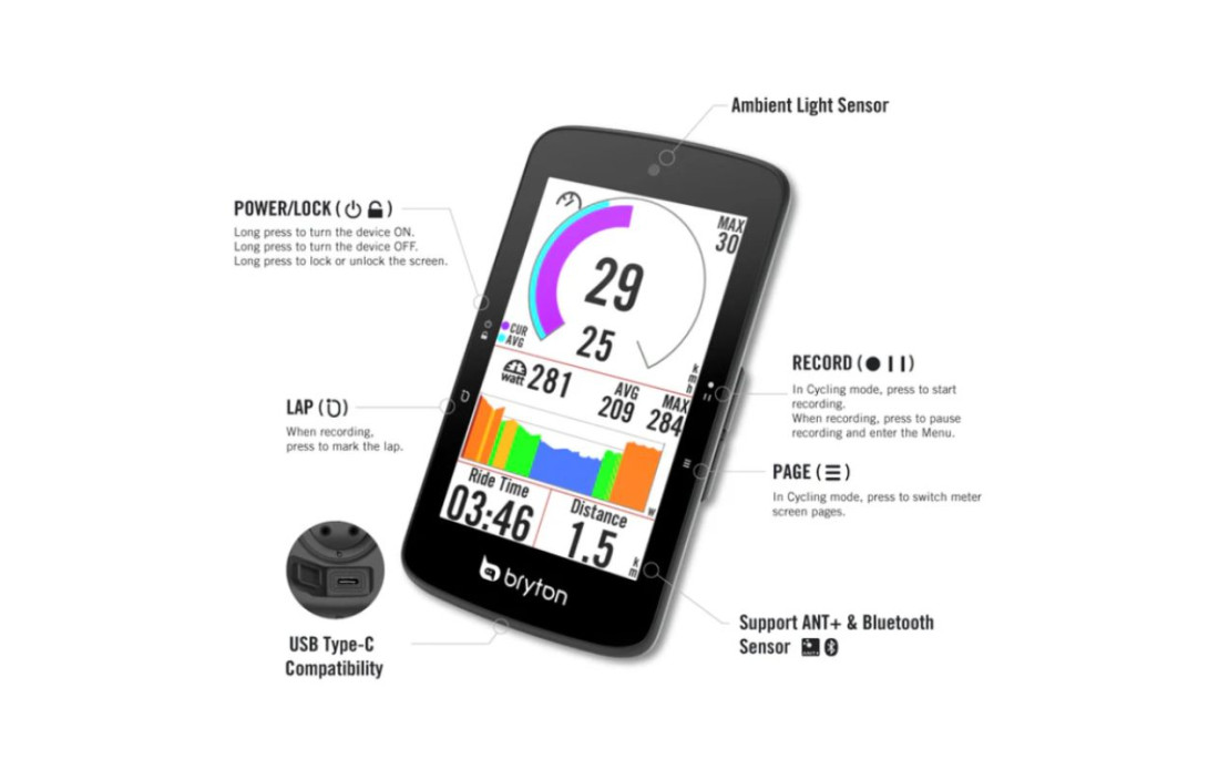 GPS BRYTON Rider S800E