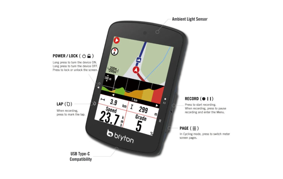 GPS Bryton Rider S510E