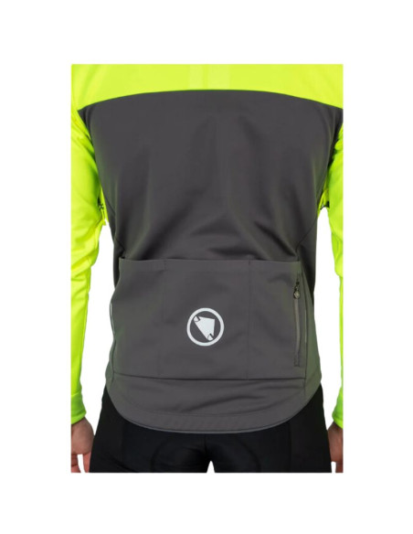 Veste Coupe-vent Endura Windchill II Jaune Fluo / Gris