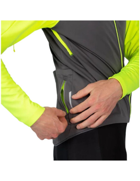 Veste Coupe-vent Endura Windchill II Jaune Fluo / Gris