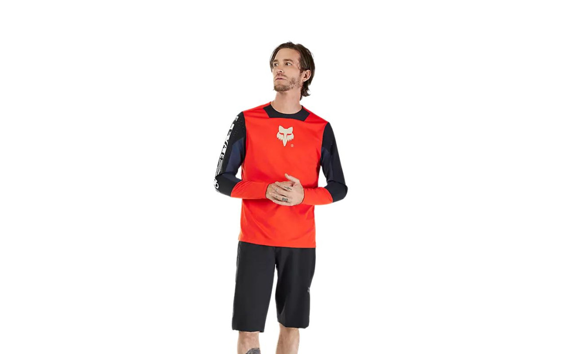 Maillot manches longues FOX Defend Elevated Rouge