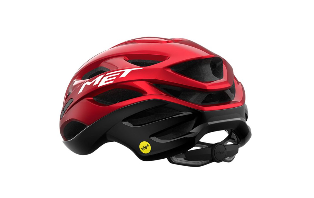MET Estro MIPS Rouge/Noir Métallisé