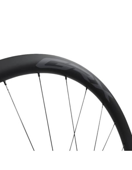 ROUE AVANT GRAVEL SHIMANO GRX CARBONE / DISQUE CENTER LOCK
