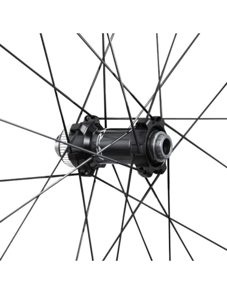 ROUE AVANT GRAVEL SHIMANO GRX CARBONE / DISQUE CENTER LOCK